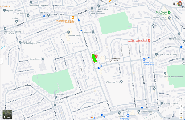Golcar Map